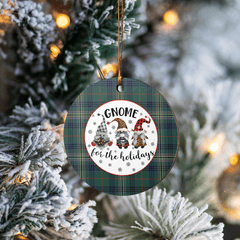 Clan Kennedy Modern Tartan Tartan Crest Gnome Round Ceramic Ornament EK92 Kennedy Modern Tartan Tartan Christmas