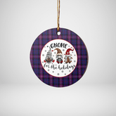 Clan Universal Masonic Tartan Tartan Tartan Crest Gnome Round Ceramic Ornament ZY81 Universal Masonic Tartan Tartan Tartan Christmas