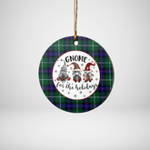 Clan MacDonald of the Isles Hunting Modern Tartan Tartan Crest Gnome Round Ceramic Ornament DN38 MacDonald of the Isles Hunting Modern Tartan Tartan Christmas