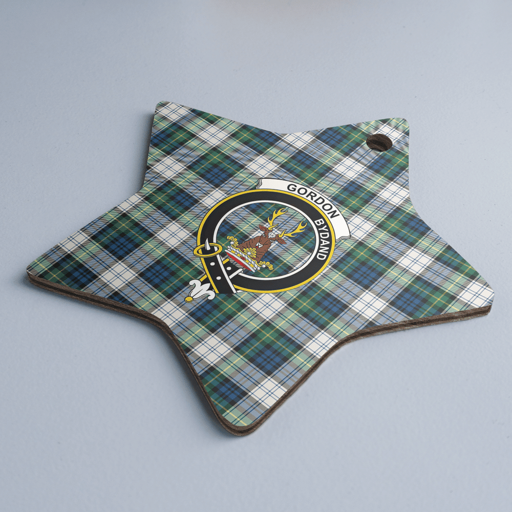 Clan Gordon Dress Ancient Tartan Crest Star Ceramic Ornament UJ20 Gordon Dress Ancient Tartan Tartan Christmas