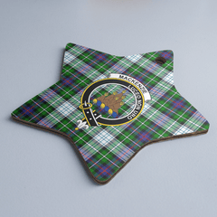 Clan MacKenzie Dress Modern Tartan Crest Star Ceramic Ornament BJ14 MacKenzie Dress Modern Tartan Tartan Christmas