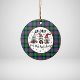 Clan Logan Ancient Tartan Tartan Crest Gnome Round Ceramic Ornament LM51 Logan Ancient Tartan Tartan Christmas