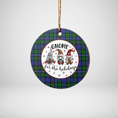 Clan Robertson Hunting Modern Tartan Tartan Crest Gnome Round Ceramic Ornament TU69 Robertson Hunting Modern Tartan Tartan Christmas