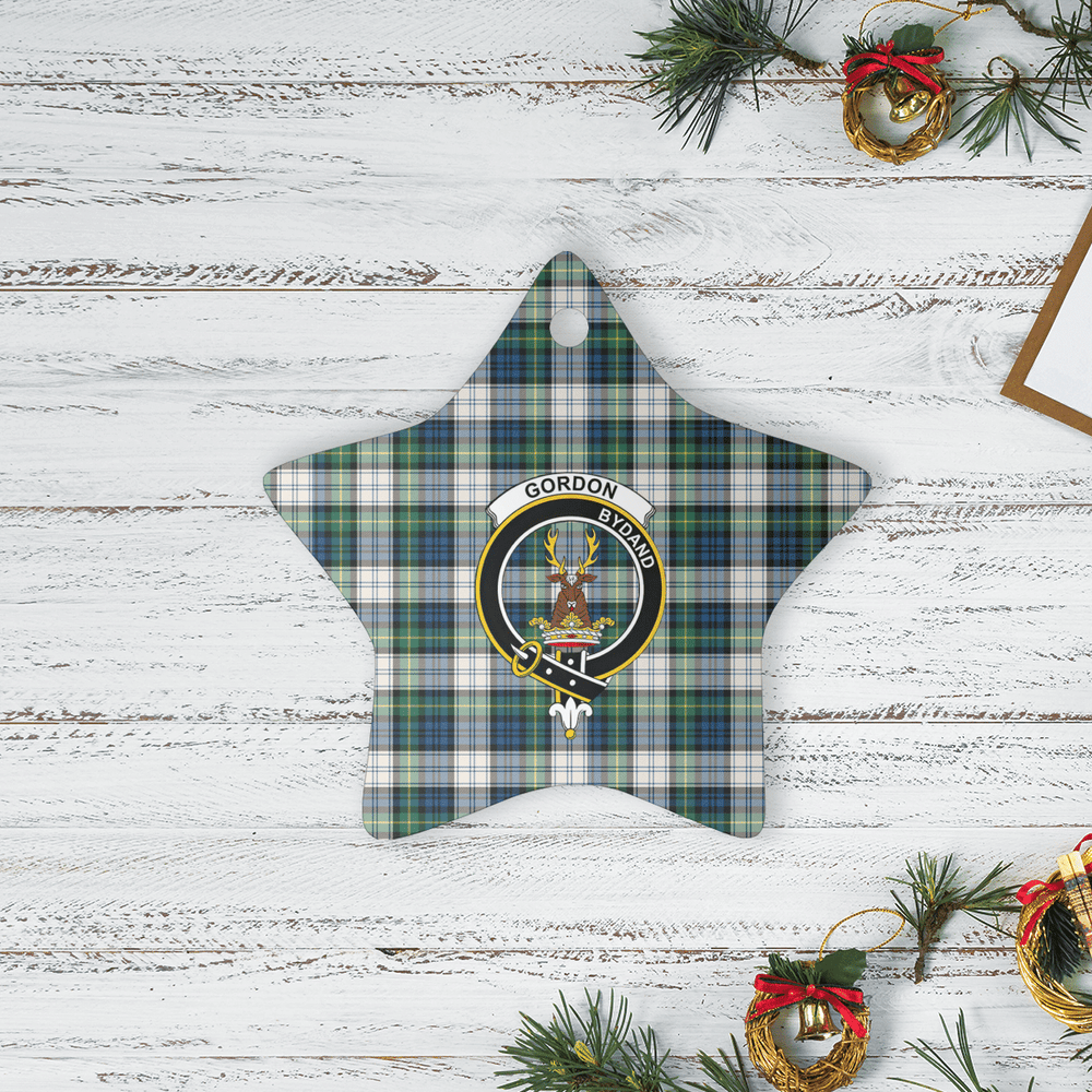 Clan Gordon Dress Ancient Tartan Crest Star Ceramic Ornament UJ20 Gordon Dress Ancient Tartan Tartan Christmas
