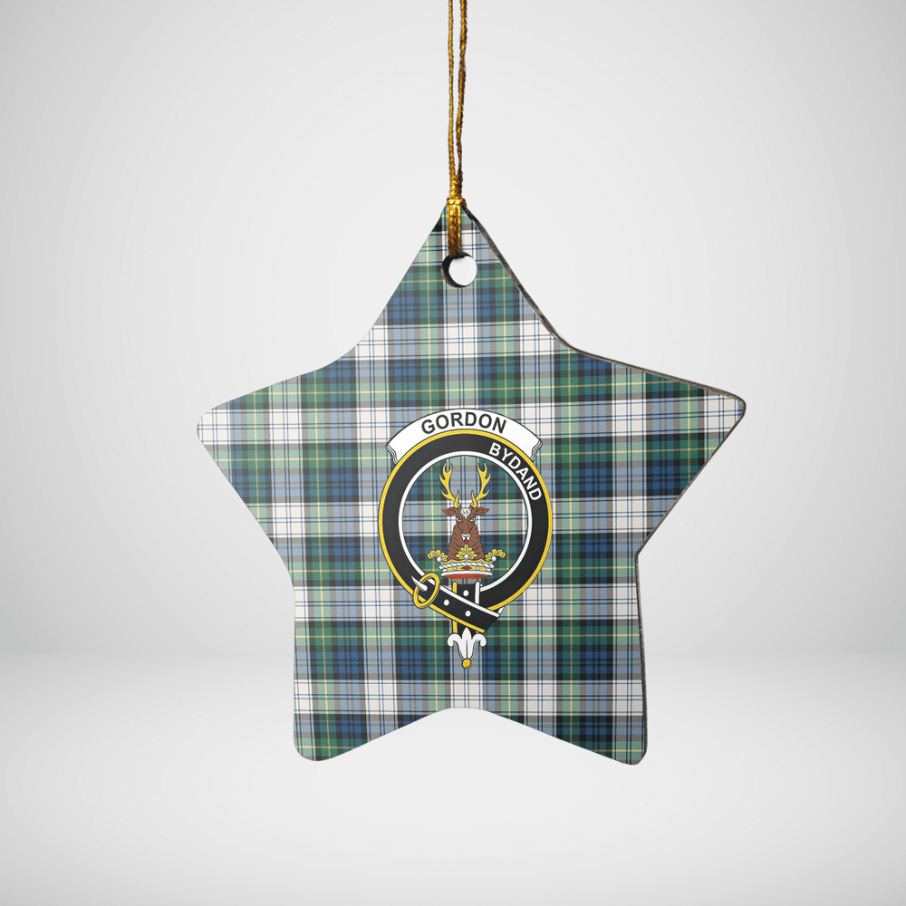 Clan Gordon Dress Ancient Tartan Crest Star Ceramic Ornament UJ20 Gordon Dress Ancient Tartan Tartan Christmas