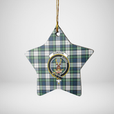 Clan Gordon Dress Ancient Tartan Crest Star Ceramic Ornament UJ20 Gordon Dress Ancient Tartan Tartan Christmas