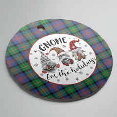Clan Logan Ancient Tartan Tartan Crest Gnome Round Ceramic Ornament LM51 Logan Ancient Tartan Tartan Christmas