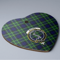 Clan MacNeil (of Colonsay) Tartan Crest Heart Ceramic Ornament FW92 MacNeil (of Colonsay) Tartan Tartan Christmas