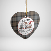 Clan MacKay Weathered Tartan Tartan Crest Gnome Heart Ceramic Ornament JJ10 MacKay Weathered Tartan Tartan Christmas
