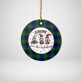 Clan Oliphant Modern Tartan Tartan Crest Gnome Round Ceramic Ornament PD73 Oliphant Modern Tartan Tartan Christmas