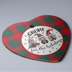 Clan MacPhail Tartan Tartan Crest Gnome Heart Ceramic Ornament WD92 MacPhail Tartan Tartan Christmas