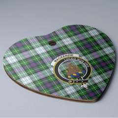 Clan MacKenzie Dress Modern Tartan Crest Heart Ceramic Ornament LD73 MacKenzie Dress Modern Tartan Tartan Christmas