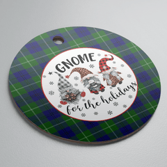Clan Oliphant Modern Tartan Tartan Crest Gnome Round Ceramic Ornament PD73 Oliphant Modern Tartan Tartan Christmas