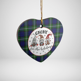 Clan Forbes Modern Tartan Tartan Crest Gnome Heart Ceramic Ornament ZS64 Forbes Modern Tartan Tartan Christmas