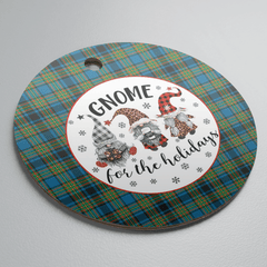 Clan Gillies Ancient Tartan Tartan Crest Gnome Round Ceramic Ornament HK32 Gillies Ancient Tartan Tartan Christmas