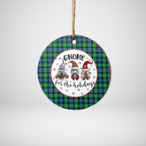 Clan Murray of Atholl Ancient Tartan Tartan Crest Gnome Round Ceramic Ornament PM16 Murray of Atholl Ancient Tartan Tartan Christmas
