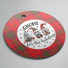 Clan Ross Modern Tartan Tartan Crest Gnome Round Ceramic Ornament JP75 Ross Modern Tartan Tartan Christmas