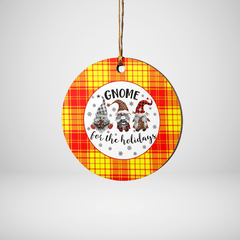 Clan MacMillan Tartan Tartan Crest Gnome Round Ceramic Ornament IE59 MacMillan Tartan Tartan Christmas