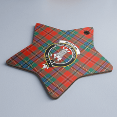 Clan MacLean of Duart Ancient Tartan Crest Star Ceramic Ornament TC11 MacLean of Duart Ancient Tartan Tartan Christmas