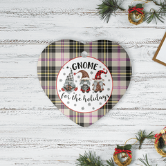 Clan MacPherson Dress Ancient Tartan Tartan Crest Gnome Heart Ceramic Ornament GR27 MacPherson Dress Ancient Tartan Tartan Christmas