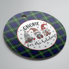 Clan Meldrum Forbes Tartan Tartan Crest Gnome Round Ceramic Ornament VC21 Meldrum Forbes Tartan Tartan Christmas