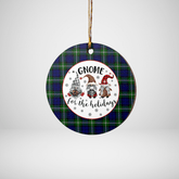 Clan Meldrum Forbes Tartan Tartan Crest Gnome Round Ceramic Ornament VC21 Meldrum Forbes Tartan Tartan Christmas