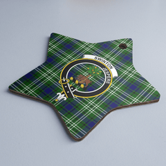 Clan Swinton (Tweedside) Tartan Crest Star Ceramic Ornament PP92 Swinton (Tweedside) Tartan Tartan Christmas