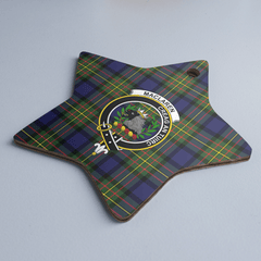 Clan MacLaren Modern Tartan Crest Star Ceramic Ornament NV57 MacLaren Modern Tartan Tartan Christmas