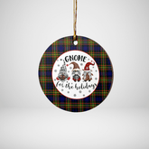 Clan MacLellan Modern Tartan Tartan Crest Gnome Round Ceramic Ornament FY92 MacLellan Modern Tartan Tartan Christmas