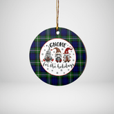 Clan Forbes Modern Tartan Tartan Crest Gnome Round Ceramic Ornament WL43 Forbes Modern Tartan Tartan Christmas