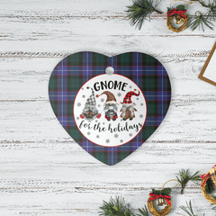 Clan Guthrie Modern Tartan Tartan Crest Gnome Heart Ceramic Ornament UC33 Guthrie Modern Tartan Tartan Christmas