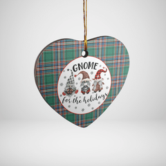 Clan MacFarlane Hunting Ancient Tartan Tartan Crest Gnome Heart Ceramic Ornament CV67 MacFarlane Hunting Ancient Tartan Tartan Christmas