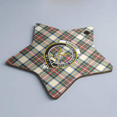 Clan Stewart Dress Ancient Tartan Crest Star Ceramic Ornament RG30 Stewart Dress Ancient Tartan Tartan Christmas