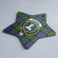 Clan Paterson Tartan Crest Star Ceramic Ornament HM83 Paterson Tartan Tartan Christmas