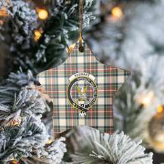 Clan Stewart Dress Ancient Tartan Crest Star Ceramic Ornament RG30 Stewart Dress Ancient Tartan Tartan Christmas