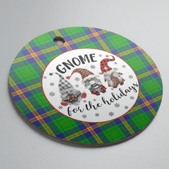 Clan New Mexico Tartan Tartan Crest Gnome Round Ceramic Ornament OK11 New Mexico Tartan Tartan Christmas