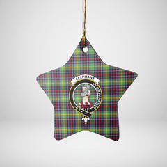 Clan Clephane Tartan Crest Star Ceramic Ornament IT25 Clephane Tartan Tartan Christmas