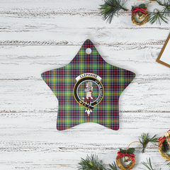 Clan Clephane Tartan Crest Star Ceramic Ornament IT25 Clephane Tartan Tartan Christmas