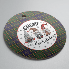 Clan MacMillan Hunting Modern Tartan Tartan Crest Gnome Round Ceramic Ornament NU46 MacMillan Hunting Modern Tartan Tartan Christmas