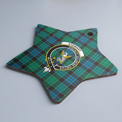 Clan Stewart Old Ancient Tartan Crest Star Ceramic Ornament TM17 Stewart Old Ancient Tartan Tartan Christmas