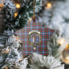 Clan Dalmahoy Tartan Crest Star Ceramic Ornament FT74 Dalmahoy Tartan Tartan Christmas