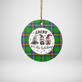 Clan New Mexico Tartan Tartan Crest Gnome Round Ceramic Ornament OK11 New Mexico Tartan Tartan Christmas