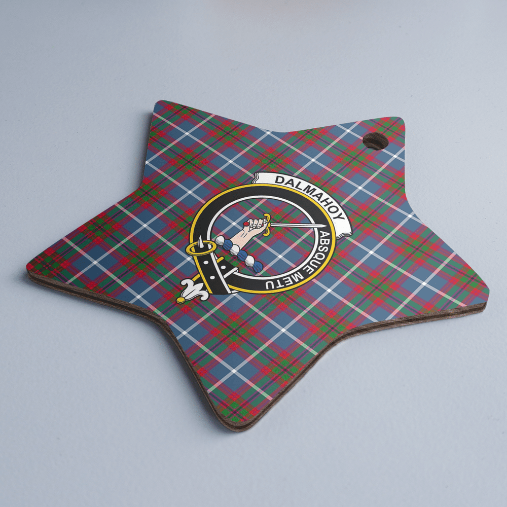 Clan Dalmahoy Tartan Crest Star Ceramic Ornament FT74 Dalmahoy Tartan Tartan Christmas
