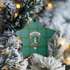 Clan Henderson Ancient Tartan Crest Star Ceramic Ornament AX87 Henderson Ancient Tartan Tartan Christmas