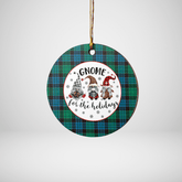 Clan Stewart Old Ancient Tartan Tartan Crest Gnome Round Ceramic Ornament EV49 Stewart Old Ancient Tartan Tartan Christmas