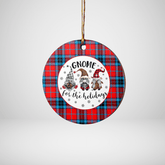 Clan MacTavish Modern Tartan Tartan Crest Gnome Round Ceramic Ornament XV87 MacTavish Modern Tartan Tartan Christmas