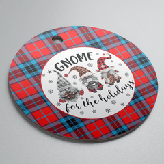 Clan MacTavish Modern Tartan Tartan Crest Gnome Round Ceramic Ornament XV87 MacTavish Modern Tartan Tartan Christmas