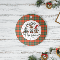 Clan Scott Ancient Tartan Tartan Crest Gnome Round Ceramic Ornament XV49 Scott Ancient Tartan Tartan Christmas