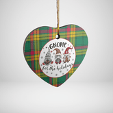 Clan MacMillan Old Ancient Tartan Tartan Crest Gnome Heart Ceramic Ornament DM97 MacMillan Old Ancient Tartan Tartan Christmas