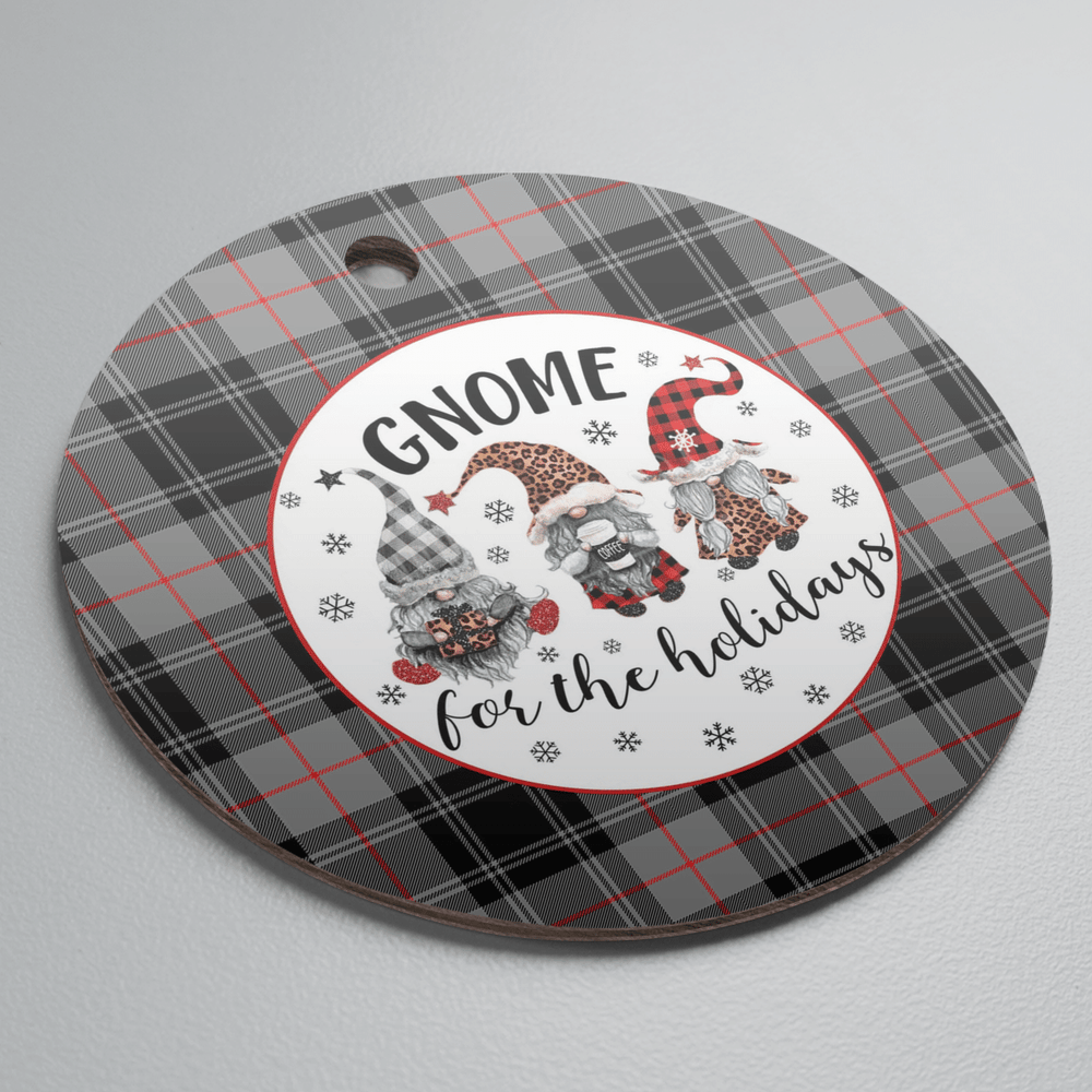 Clan Moffat Modern Tartan Tartan Crest Gnome Round Ceramic Ornament RK96 Moffat Modern Tartan Tartan Christmas